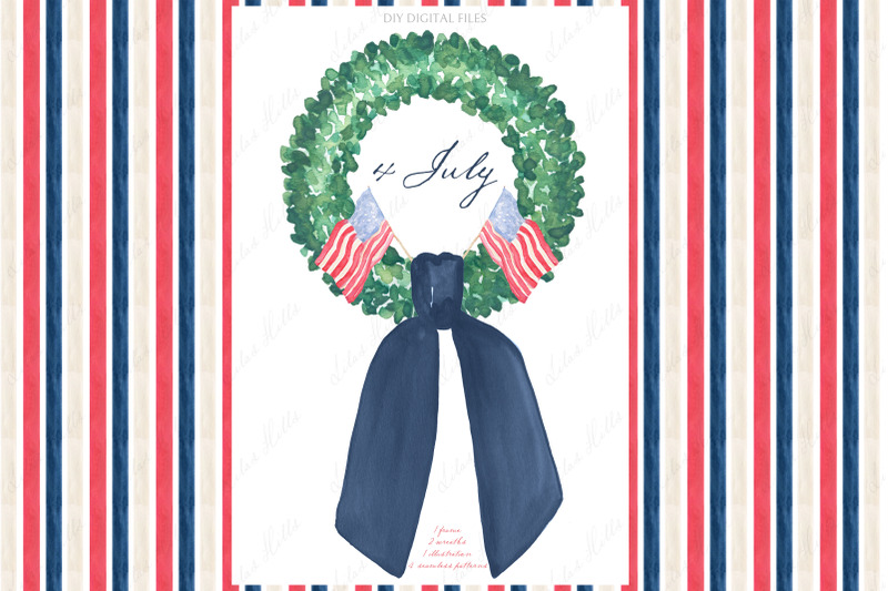 watercolor-wreath-4-july-american-day-watercolor-clipart-diy