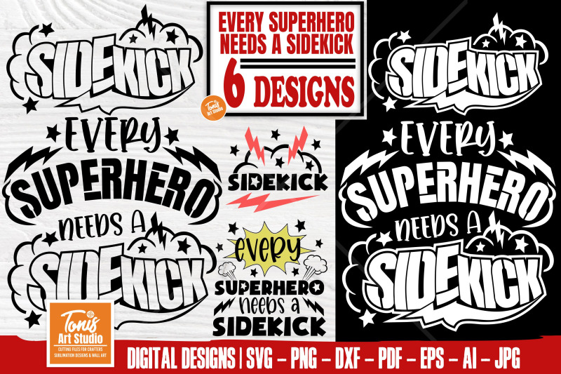 every-superhero-needs-a-sidekick-svg-father-and-matching-shirt-design