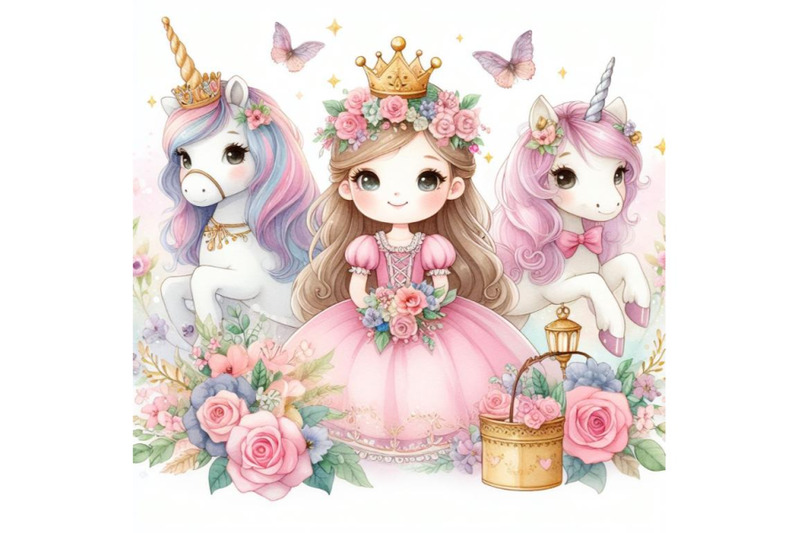 a-bundle-of-cute-princess-with-unicorn