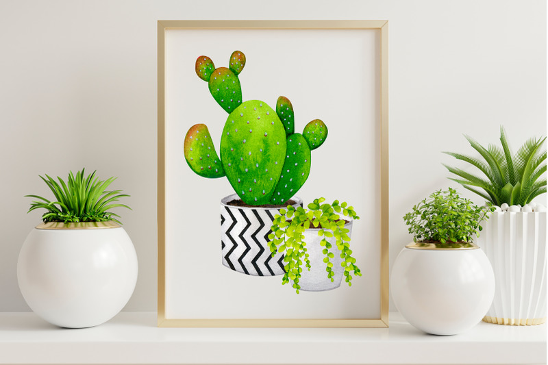 cacti-and-succulents-watercolor-cliparts-png