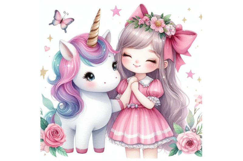 a-bundle-of-cute-unicorn-with-girl