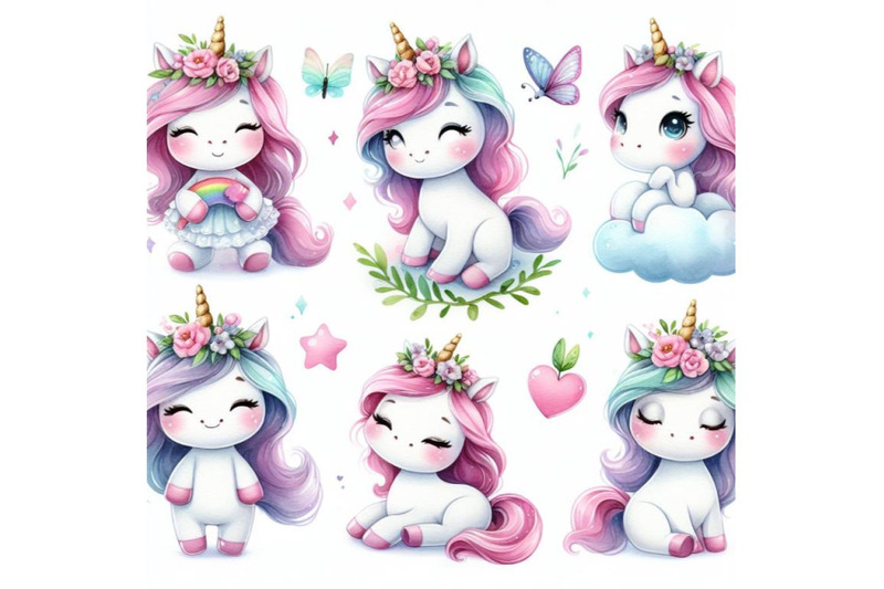 a-bundle-of-cute-unicorn-set