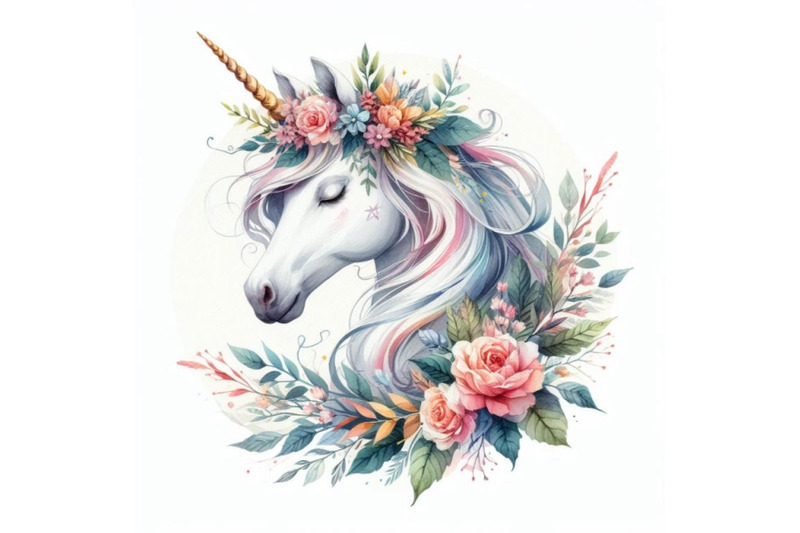 a-bundle-of-unicorn-head-with-flowers-card-and