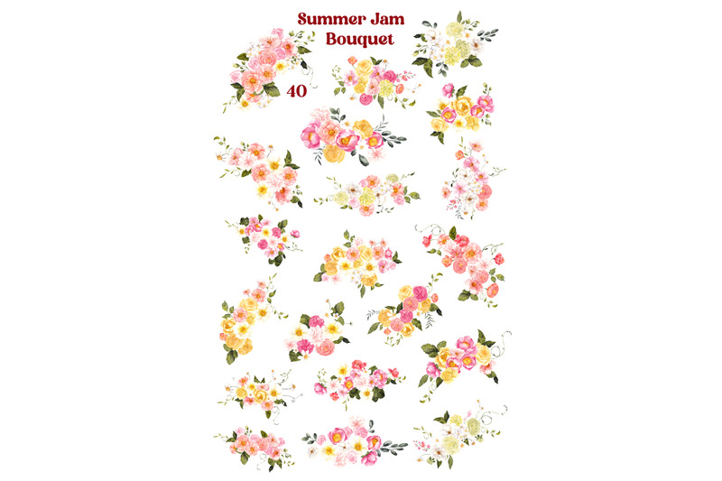 summer-jam-watercolor-hand-draw-berries-and-flowers