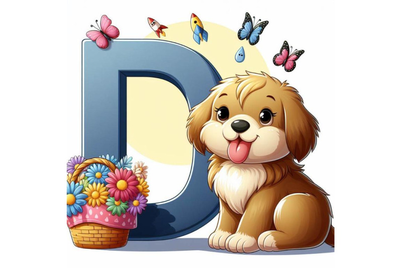 4-animal-alphabet-d-with-puppy