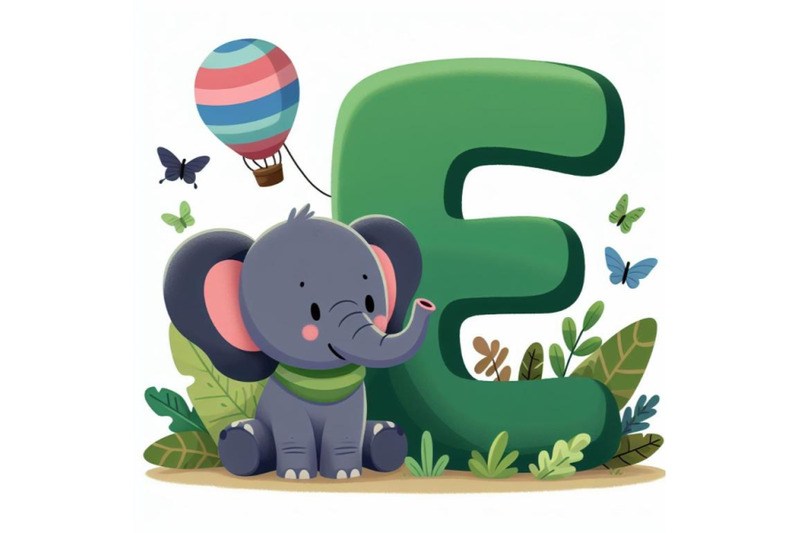 4-animal-alphabet-e-with-elepha