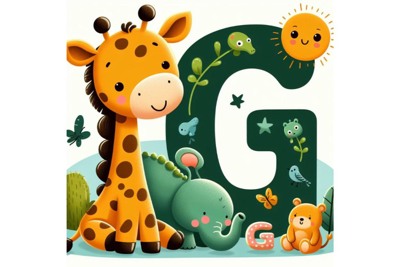 4-animal-alphabet-g-with-giraffe