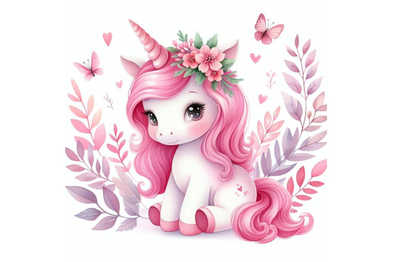 a-bundle-of-little-pink-unicorn-design-for-children