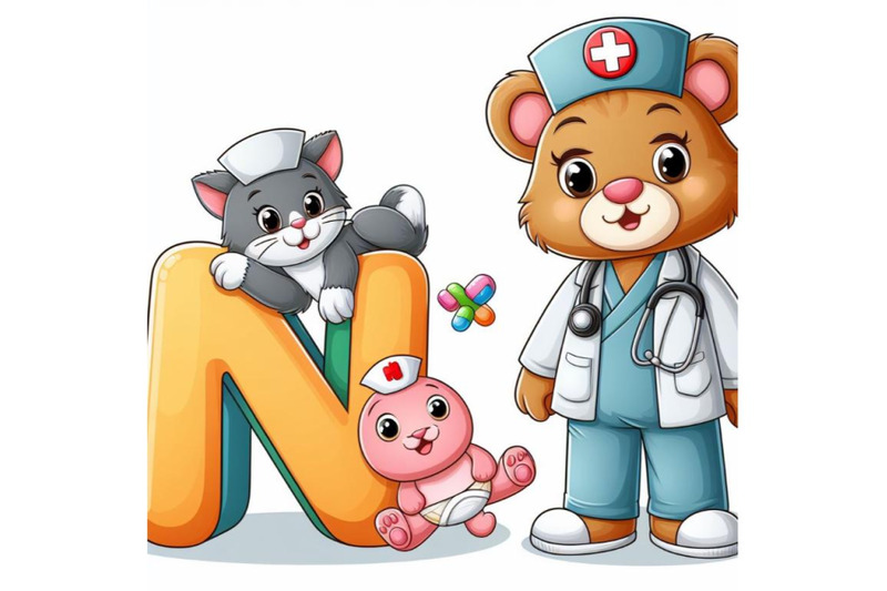 4-animal-alphabet-n-with-nurse