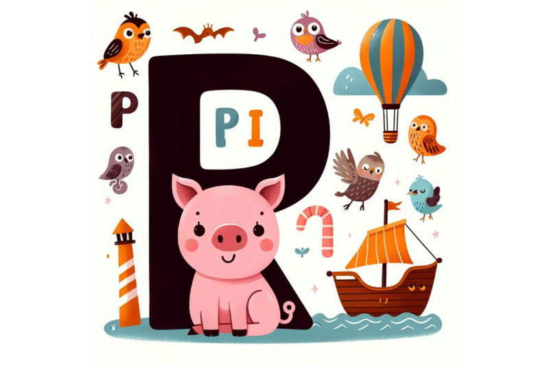 4-animal-alphabet-p-with-pig