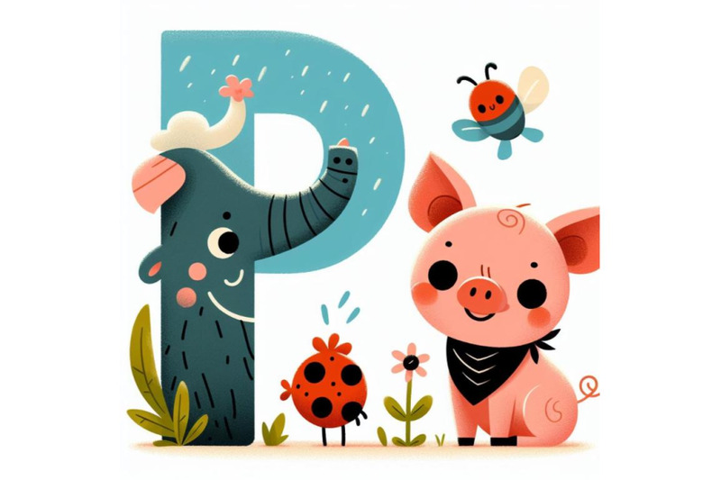 4-animal-alphabet-p-with-pig