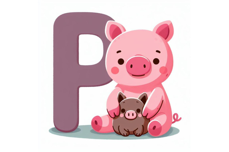 4-animal-alphabet-p-with-pig