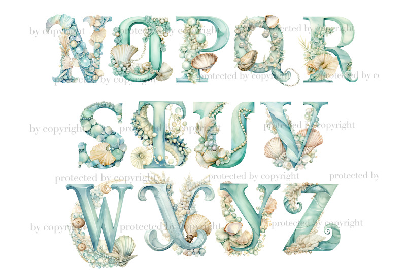 seashell-alphabet-pearl-clipart