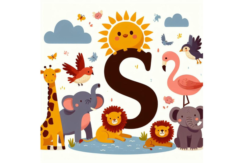 4-animal-alphabet-s-with-sun