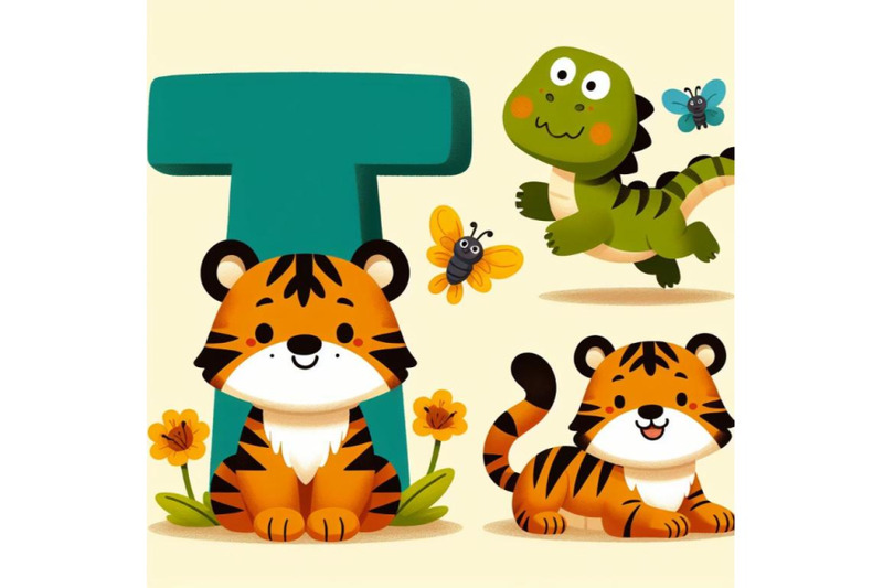 4-animal-alphabet-t-with-tiger