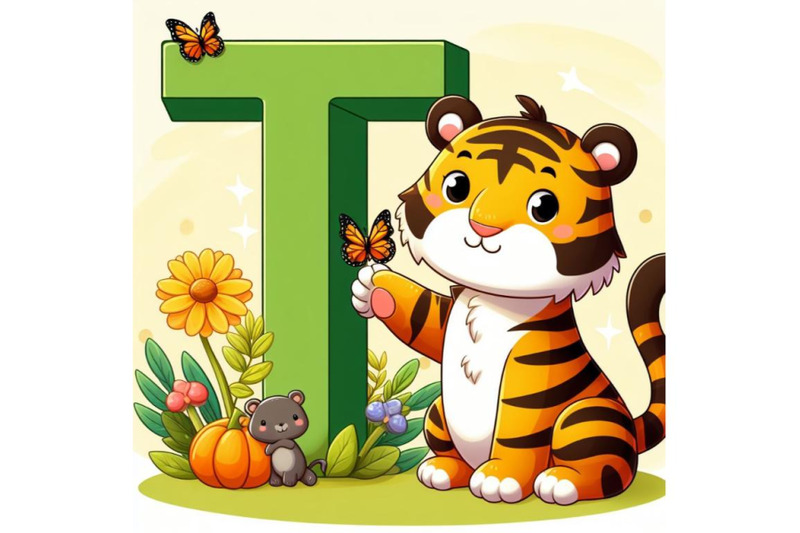 4-animal-alphabet-t-with-tiger