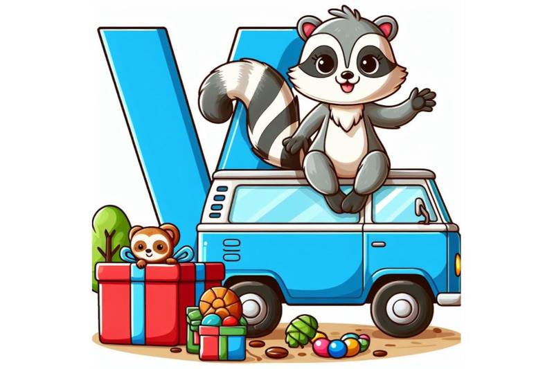 4-animal-alphabet-v-with-van