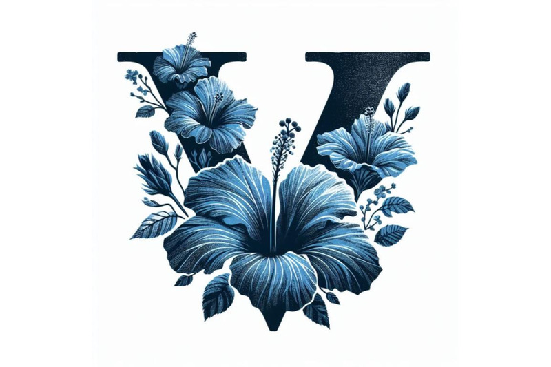 4-blue-hibiscus-grunge-vintag