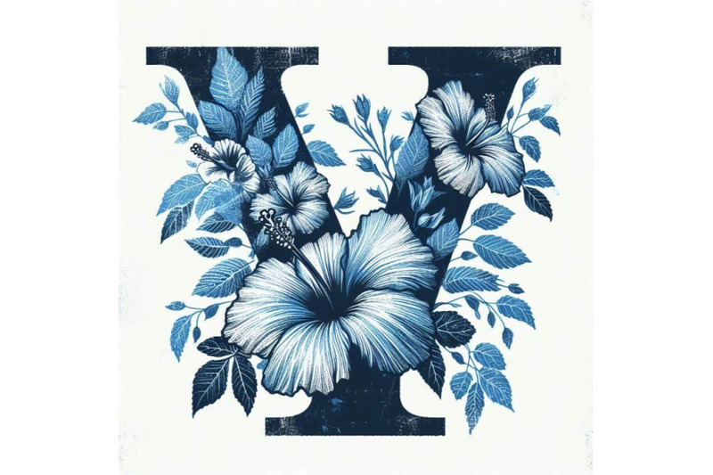 4-blue-hibiscus-grunge-vintag