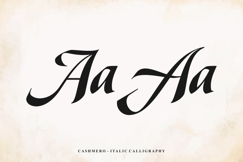 cashmero-italic-calligraphy