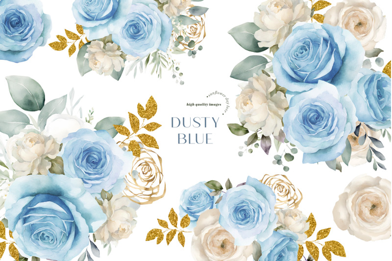 dusty-blue-rose-flowers-clipart-blue-flowers-bouquets