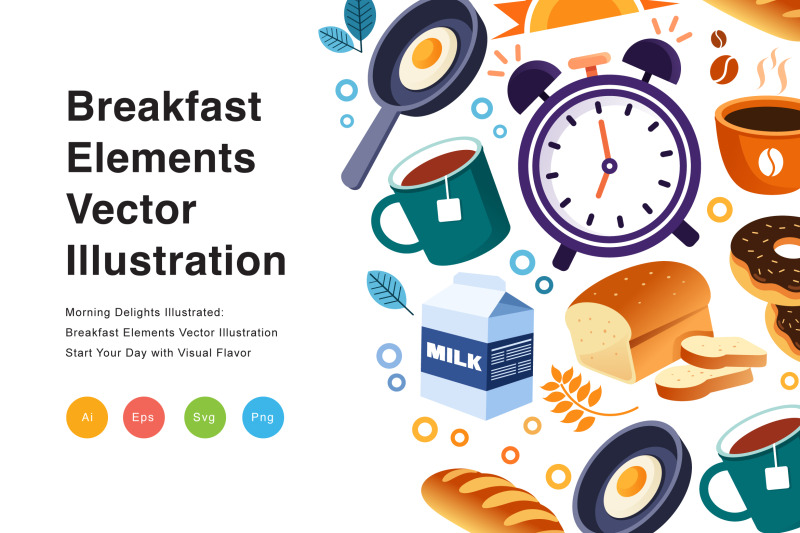 breakfast-elements-vector-illustration