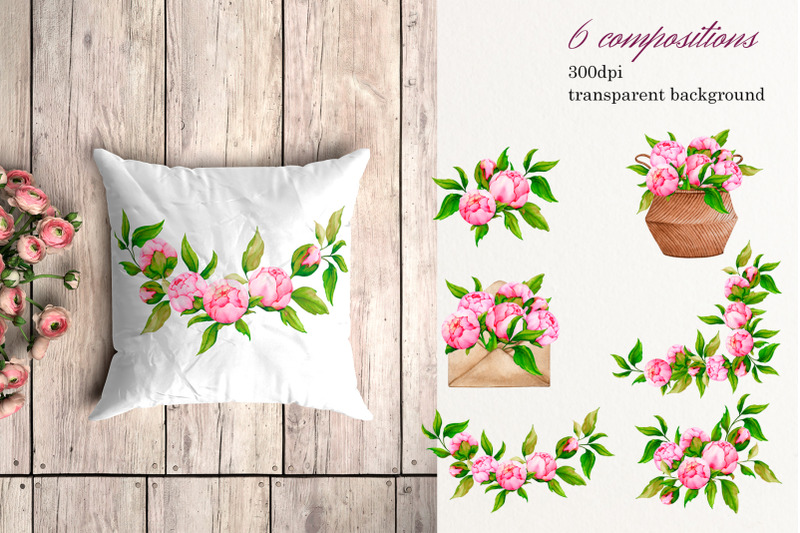 peonies-watercolor-collection-wreath-frames-clipart