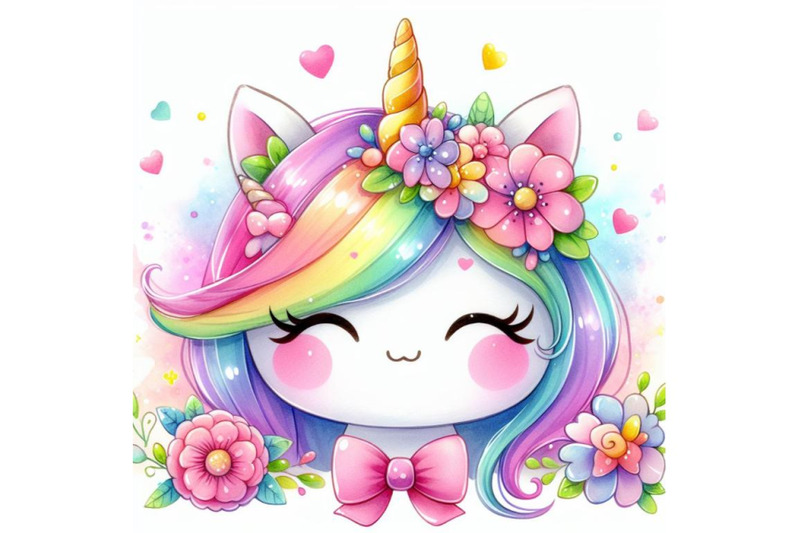 4-kawaii-cute-unicorn-face-rainbo