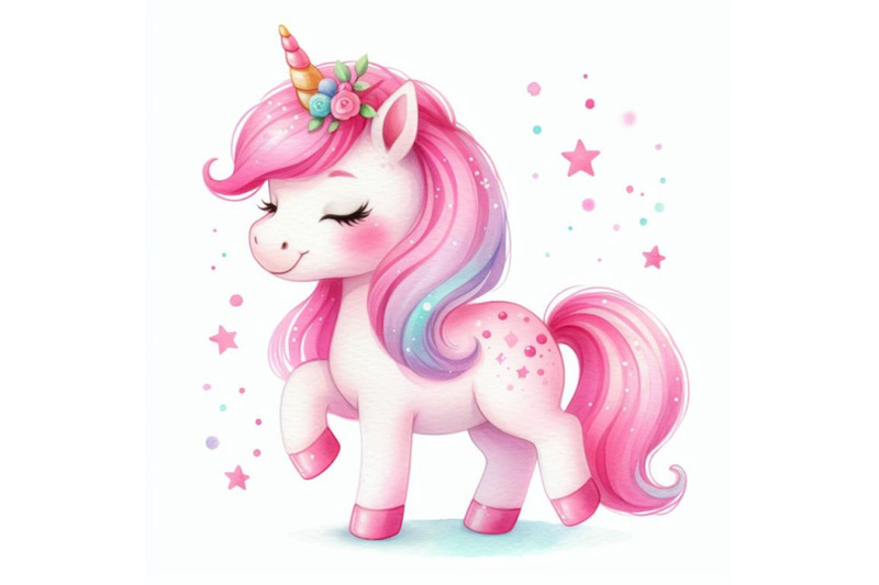 4-little-pink-unicorn-design-for-ch