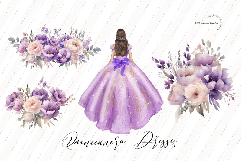 elegant-pastel-purple-princess-dress-clipart-purple-flowers