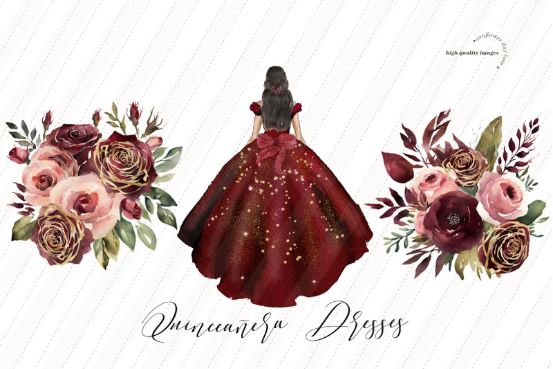 burgundy-princess-roses-clipart-burgundy-flowers-burgundy-princess