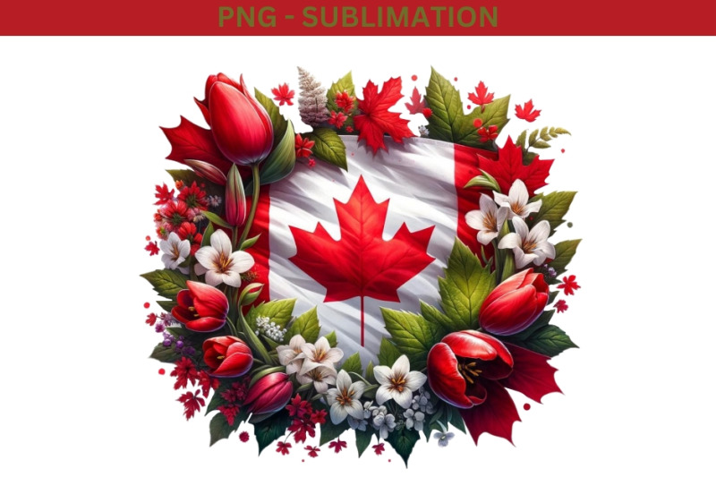 canadian-flag-sublimation-design