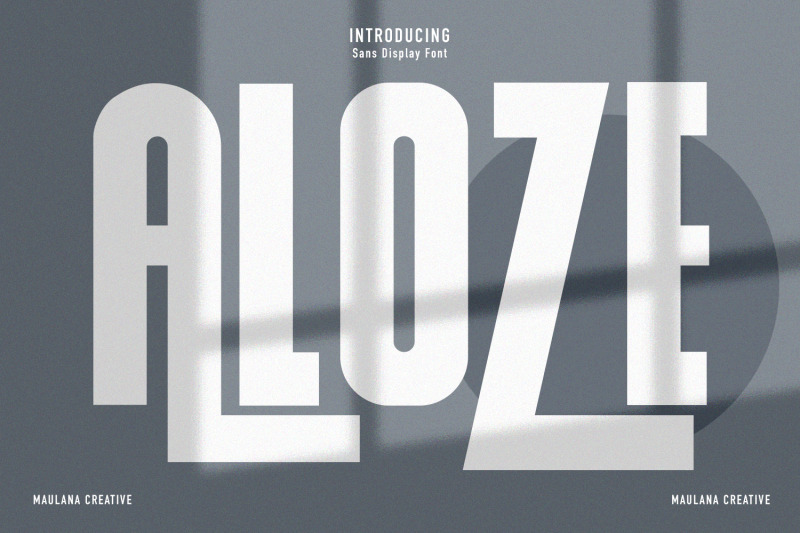 aloze-sans-display-font