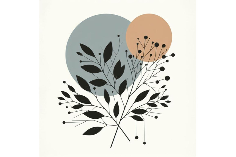 bundle-of-4-minimalist-botanical-poster-with-br