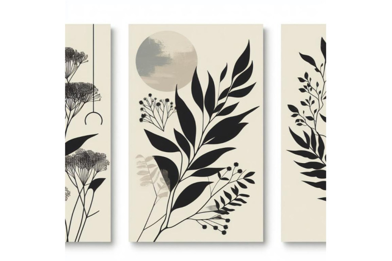 bundle-of-4-minimalist-botanical-poster-with-br