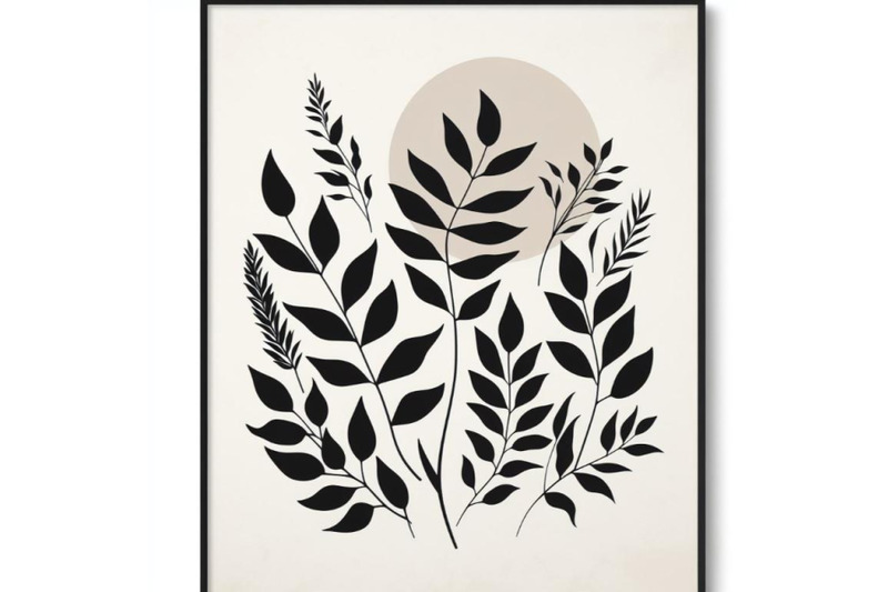 a-bundle-of-4-botanical-leaves-print-boho-minima