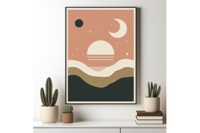 a-bundle-of-4-abstract-contemporary-landscape-posters