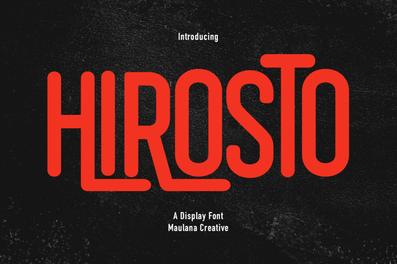 hirosto-display-font