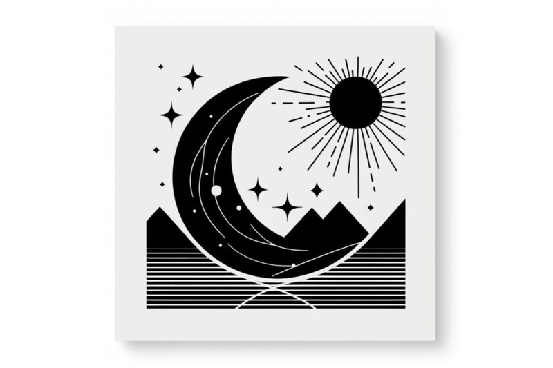 a-bundle-of-4-abstract-sun-moon-print-boho-minimalist-p