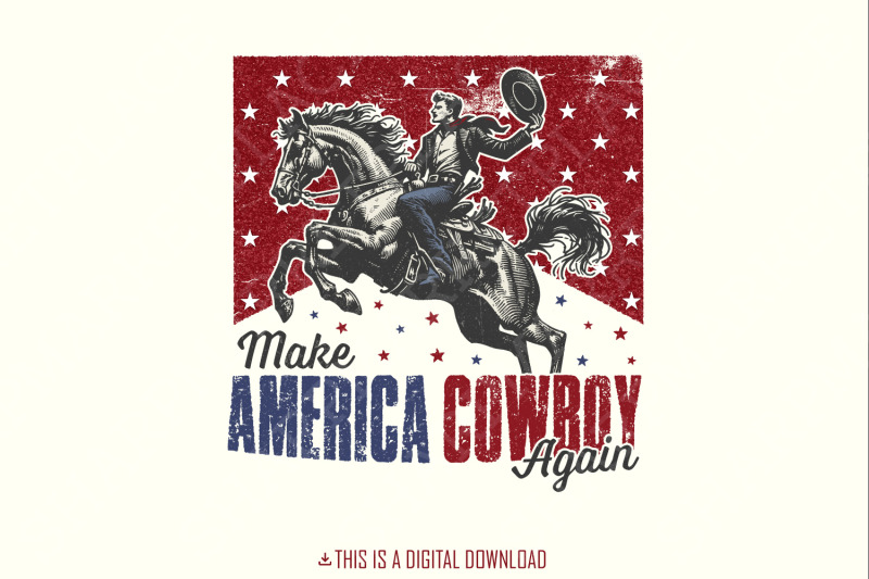 make-america-cowboy-again-png-western-4th-of-july-patriotic-sublimation-design-retro-independence-day-trendy-america-digital-download