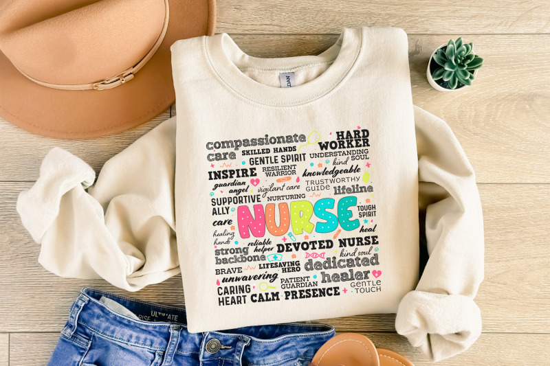 retro-nurse-word-png-nurse-life-png-funny-nurse-quotes-floral-nurse-doodles-sublimation-design-nurse-gift-instant-download