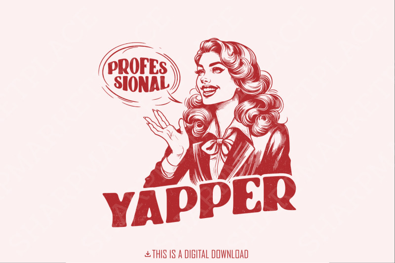 professional-yapper-png-retro-sublimation-design-funny-yapping-tee-instant-digital-download