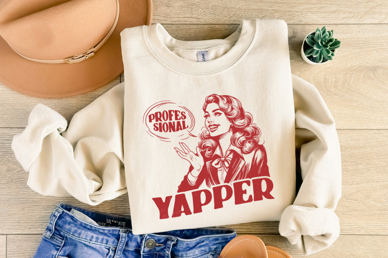 professional-yapper-png-retro-sublimation-design-funny-yapping-tee-instant-digital-download