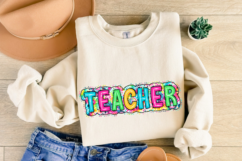 teacher-png-bright-paisley-floral-scribble-doodle-school-digital-file-sublimation-download-dtf-bright-floral-trendy-teacher-png