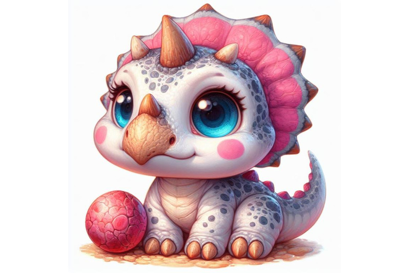 set-of-4-cute-baby-triceratops-cartoon