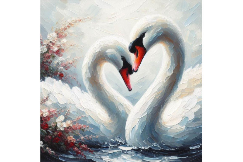 4-art-romantic-swan-couple-art-love