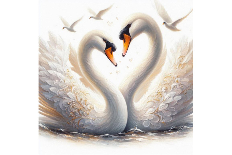 4-art-romantic-swan-couple-art-love