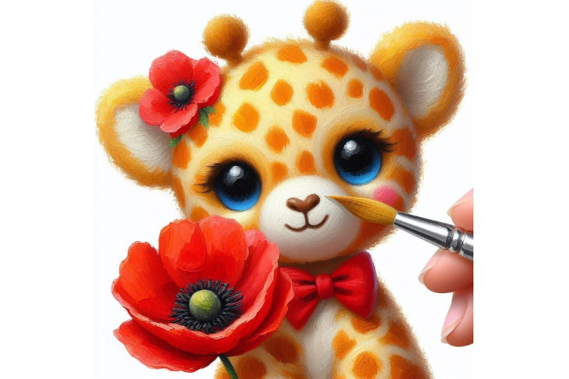 4-cute-teddy-giraffe-holding-a-red-po