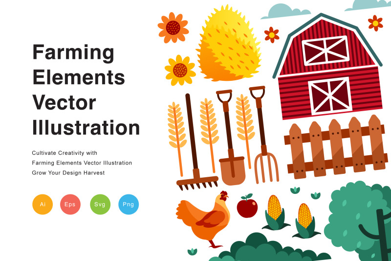 farming-elements-vector-illustration