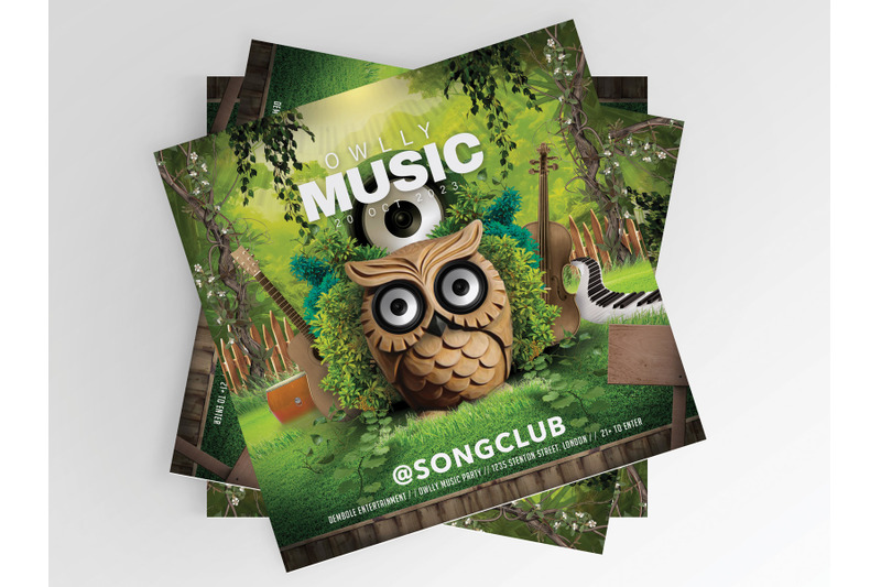 owly-music-flyer-template